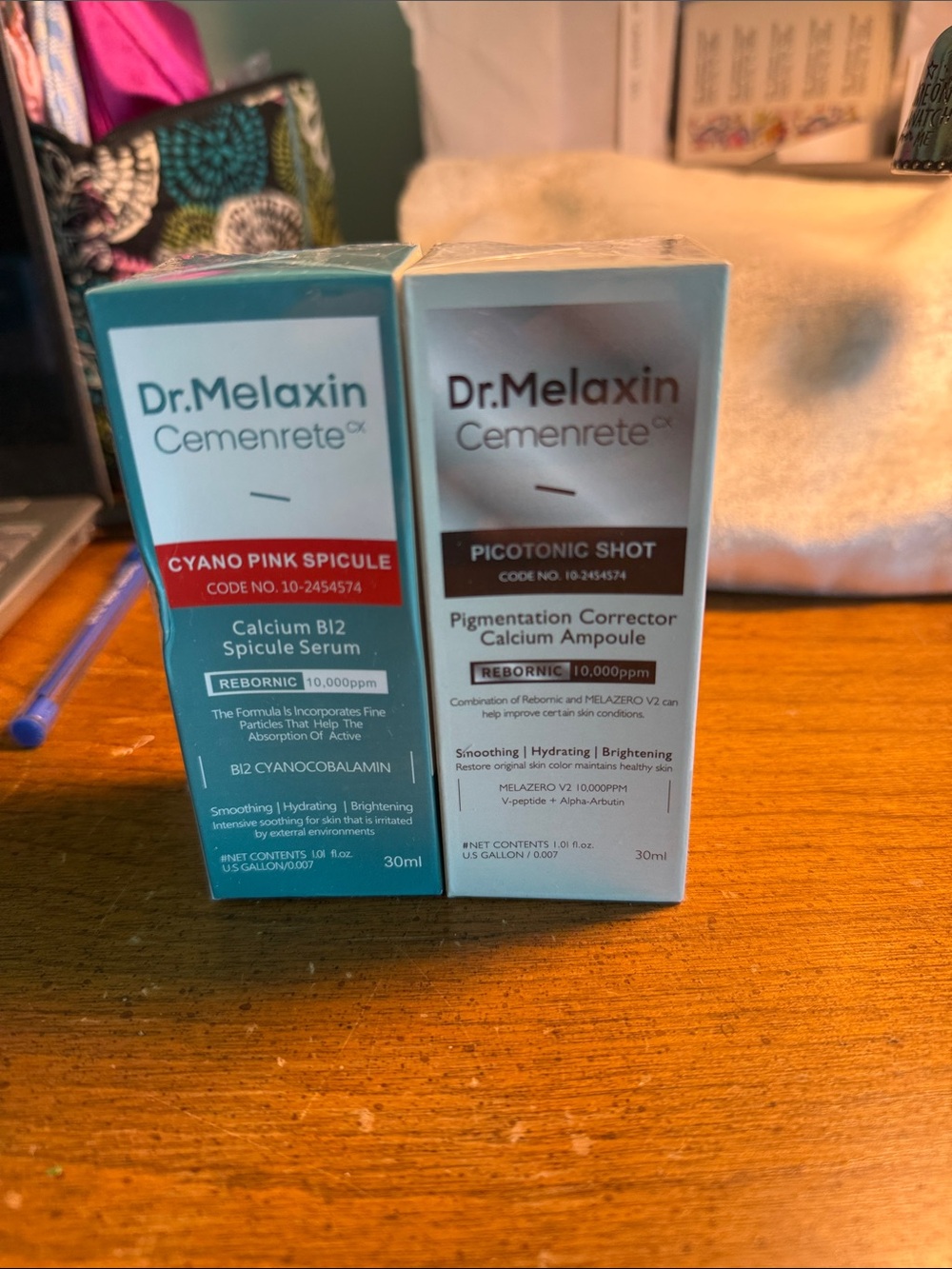 Dr. Melaxin Cyano Pink Spicule Calcium B12 Serum - Pink Skin Primer